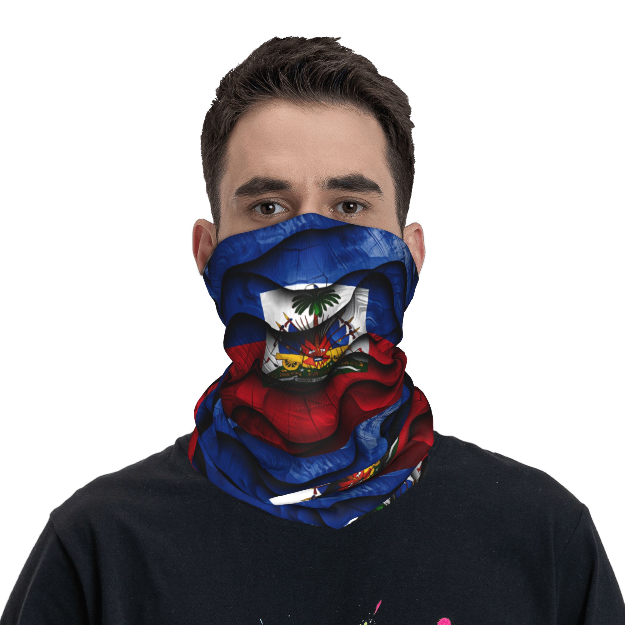 Outdoor Hunting Prints - قناع تكتيكي للصيد وصيد الأسماك بعلم