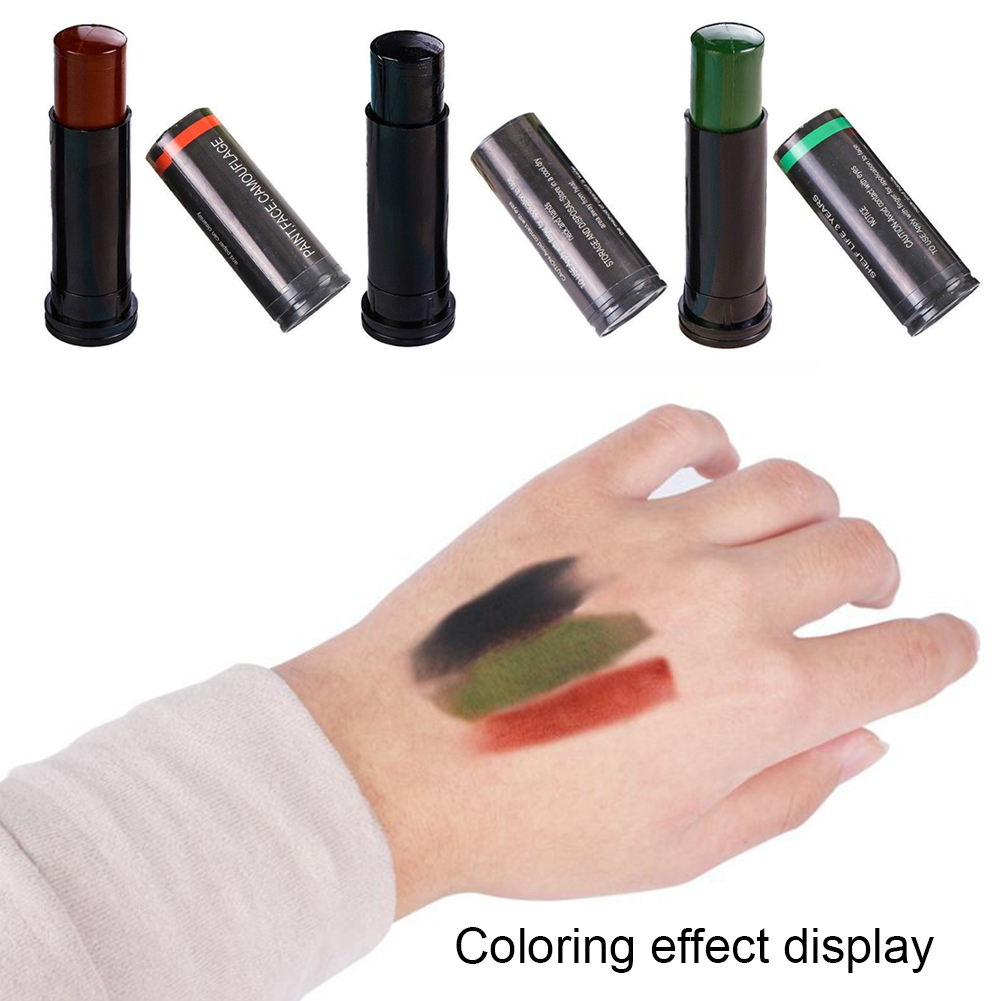 3 ألوان كامو الوجه الطلاء مكاف - مراجعة Camo Face Paint وسعره