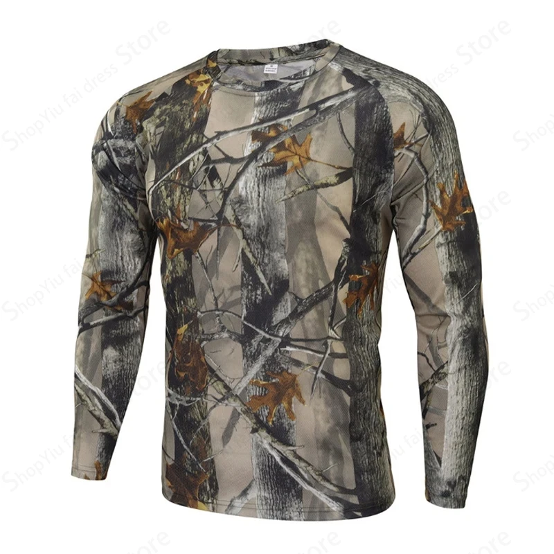 تيشيرت رجالي بأكمام طويلة بنقش - مراجعة Outdoor Hunting Prints وسعره