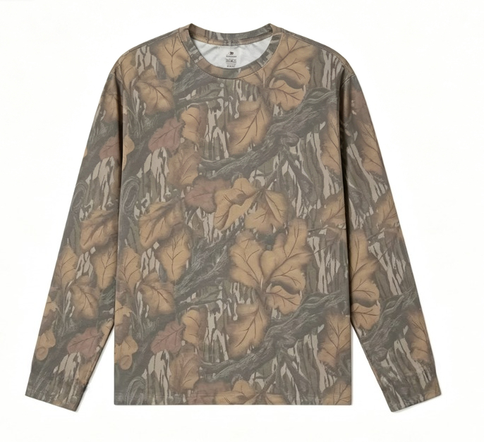 قميص تي شيرت بأكمام طويلة بطبع - مراجعة Outdoor Hunting Prints وسعره