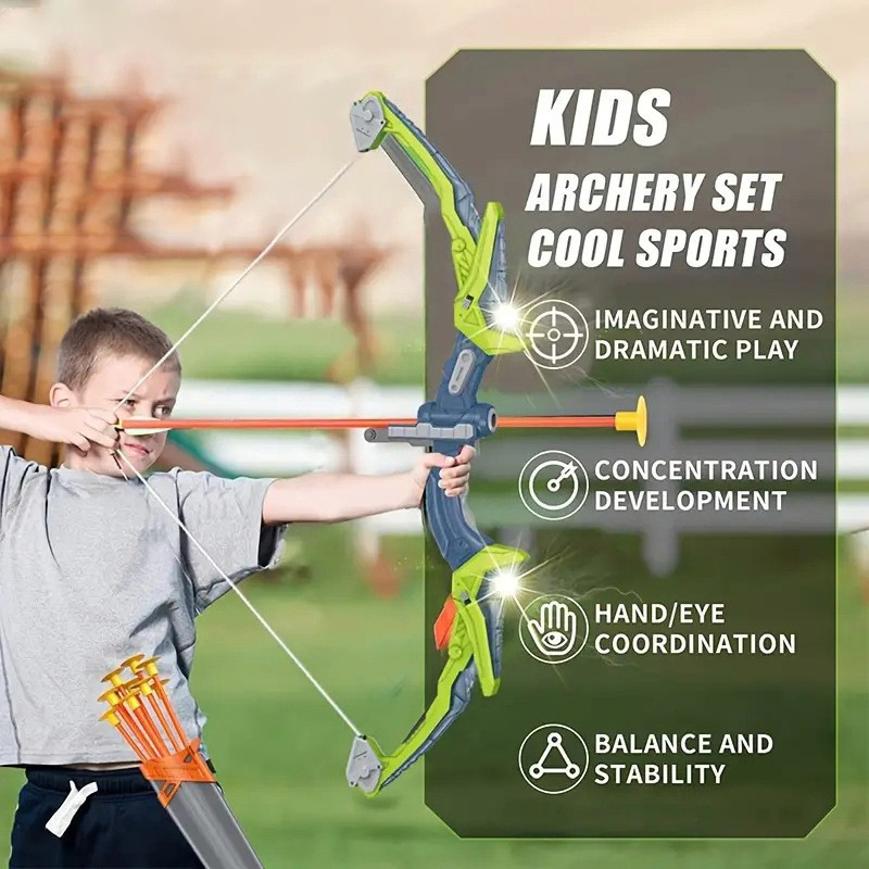 قوس وسهام للأطفال، مجموعة أدوا - مراجعة Outdoor Hunting Games For Kids وسعره