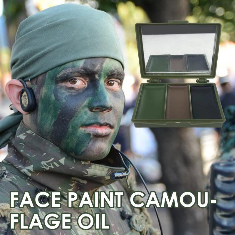 3 ألوان مشجعي الجيش CS اطلاق ا - مراجعة Camo Face Paint وسعره
